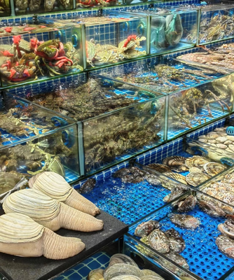 老廣年貨圖鑒 海鮮、年宵花購銷兩旺，水產品市場熱鬧非凡